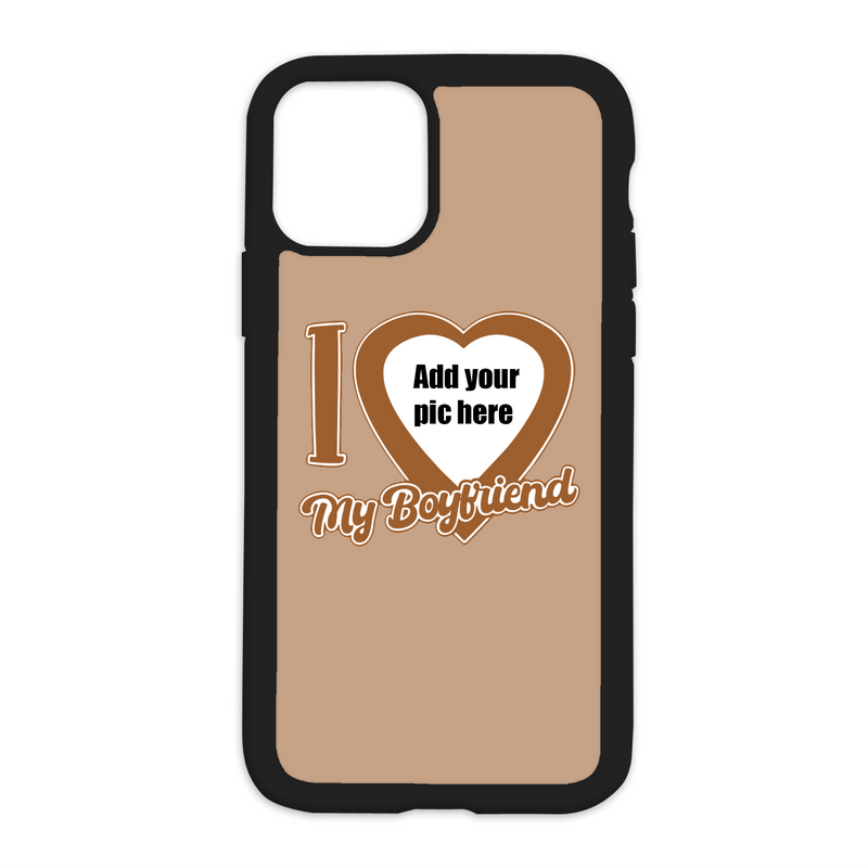 Color I Love My Boyfriend CUSTOM Design On Black Phone Case *PLEASE READ DESCRIPTION*