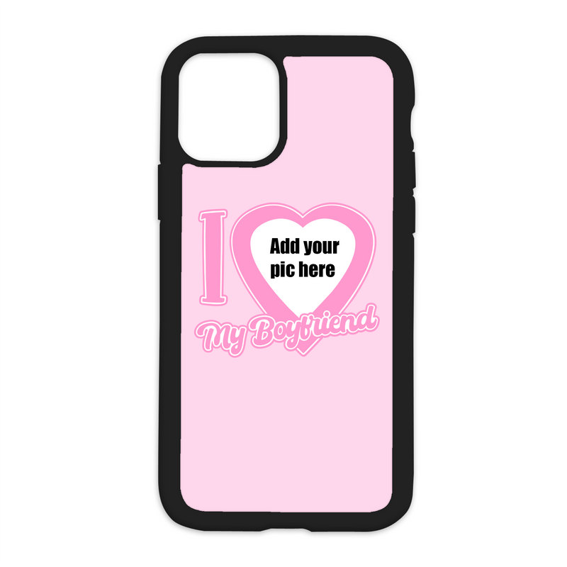 Color I Love My Boyfriend CUSTOM Design On Black Phone Case *PLEASE READ DESCRIPTION*