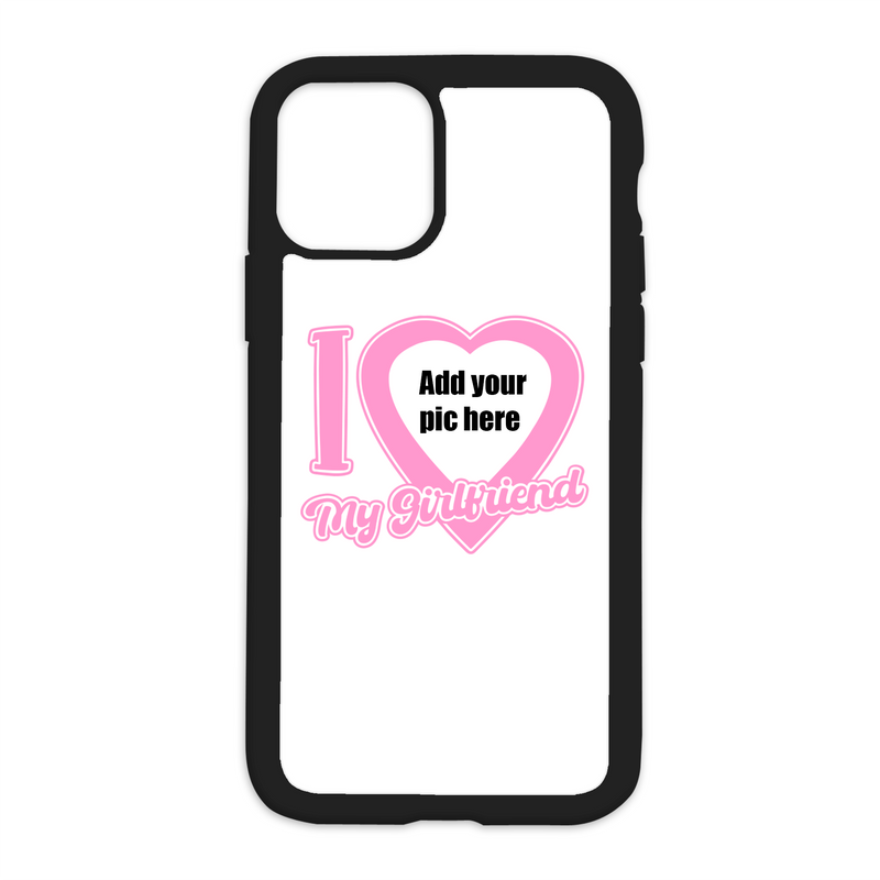 White I Love My Girlfriend CUSTOM Design On Black Phone Case *PLEASE R White I Love My Girlfriend CUSTOM Design On Black Phone Case *PLEASE R
