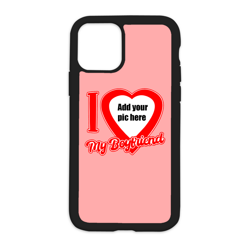 Color I Love My Boyfriend CUSTOM Design On Black Phone Case *PLEASE READ DESCRIPTION*