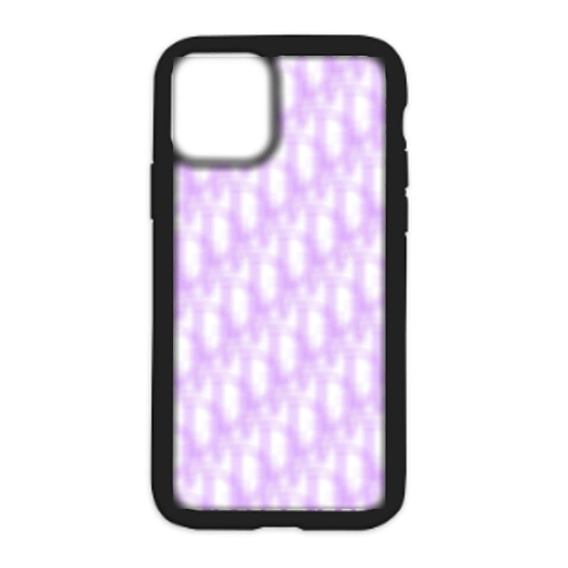 D Design On Black Phone Case