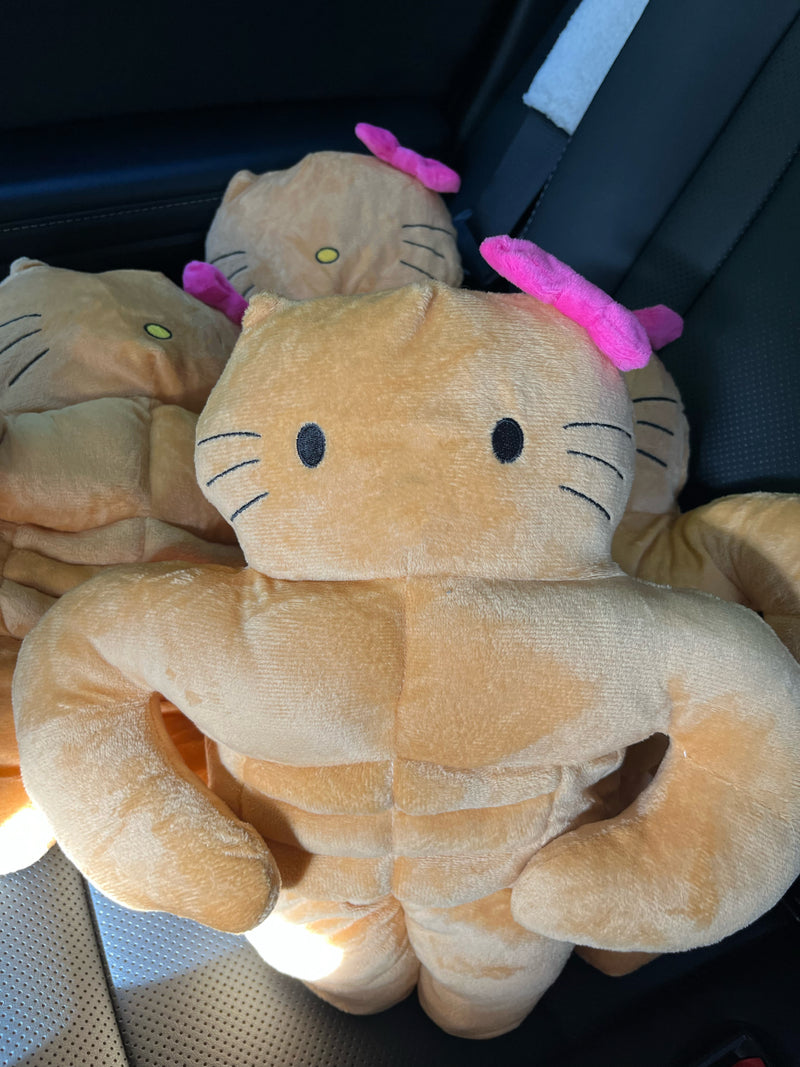 Muscle Buff Kitty ONE Plushy 12 INCHES 30CM