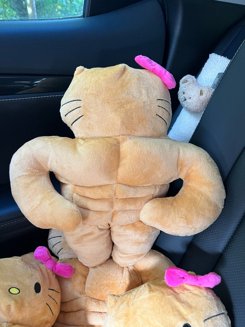 Muscle Buff Kitty ONE Plushy 12 INCHES 30CM