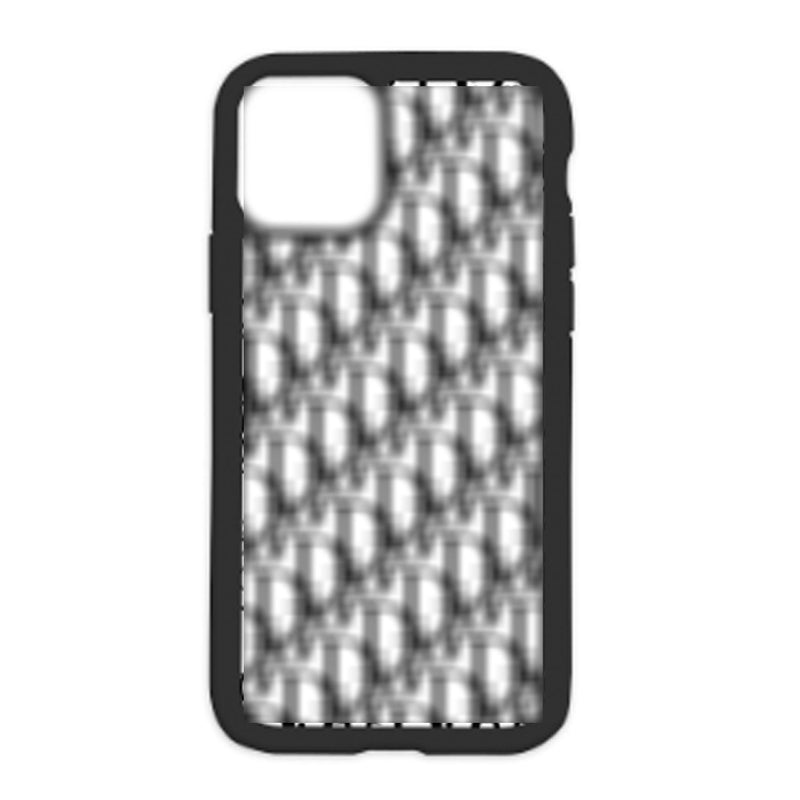 D Design On Black Phone Case