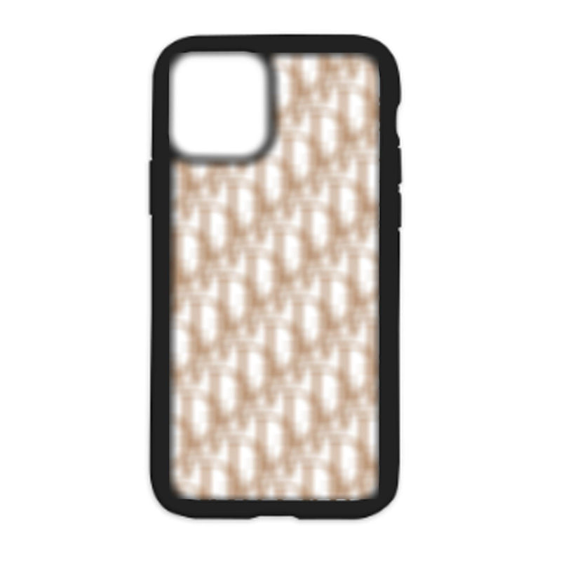 D Design On Black Phone Case