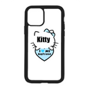 Kitty I Love My Boyfriend Color Heart White Background Design On Black Phone Case