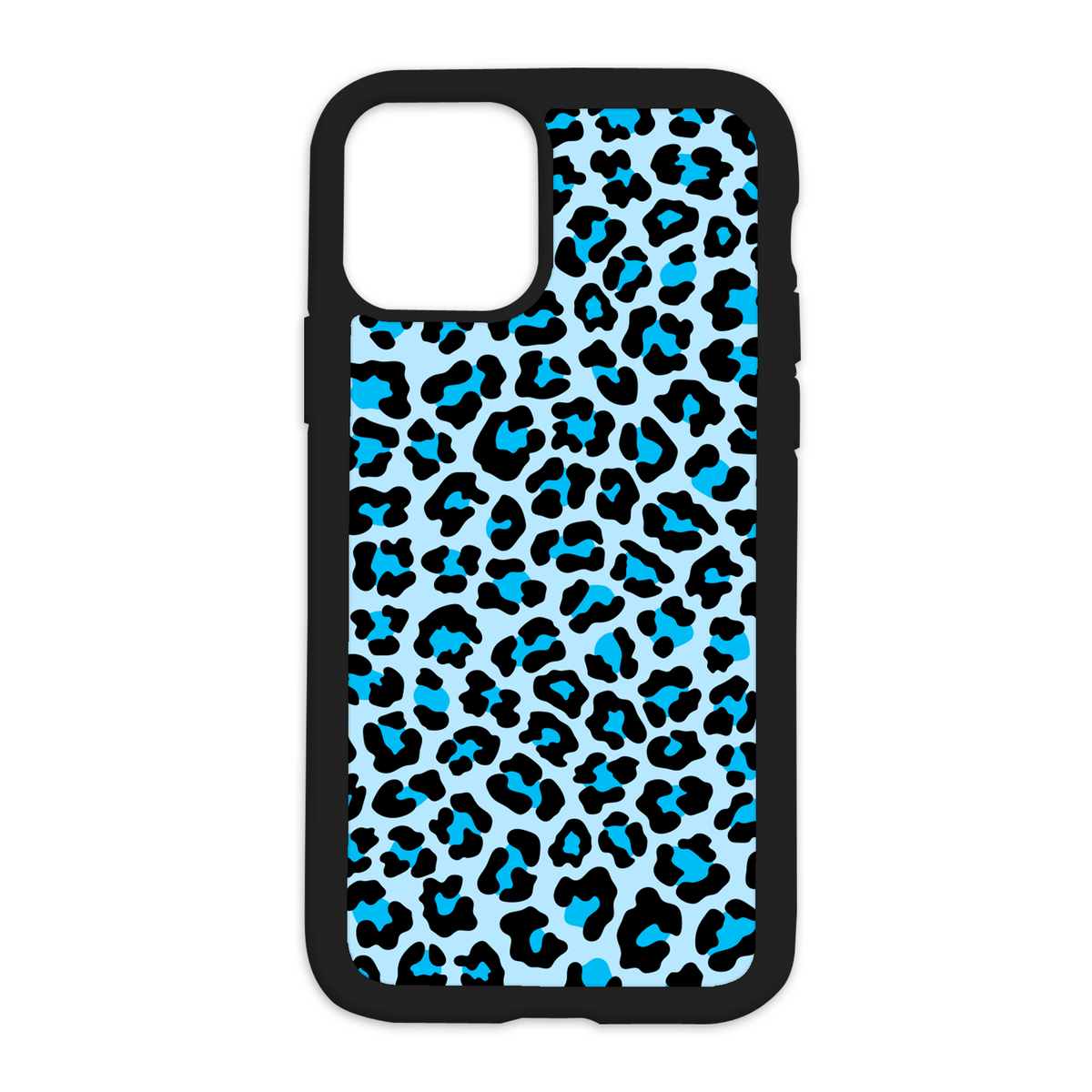Cheetah Leopard Design On Black Phone Case Cheetah Leopard Design On Black Phone Case