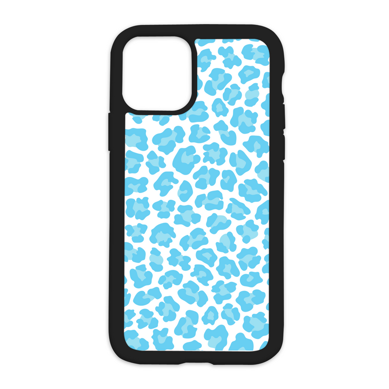 Leopard Print Design On Black Phone Case