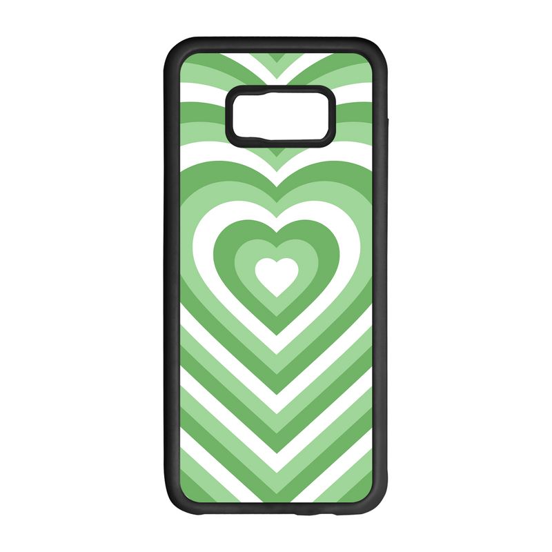 Heart Effect Design On Black Phone Case