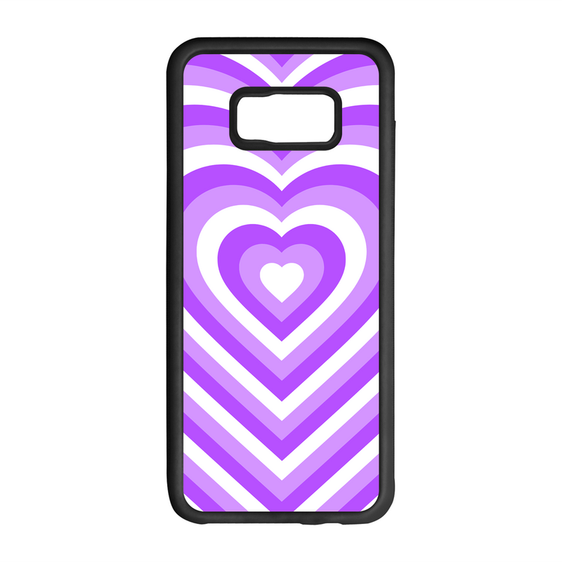 Heart Effect Design On Black Phone Case