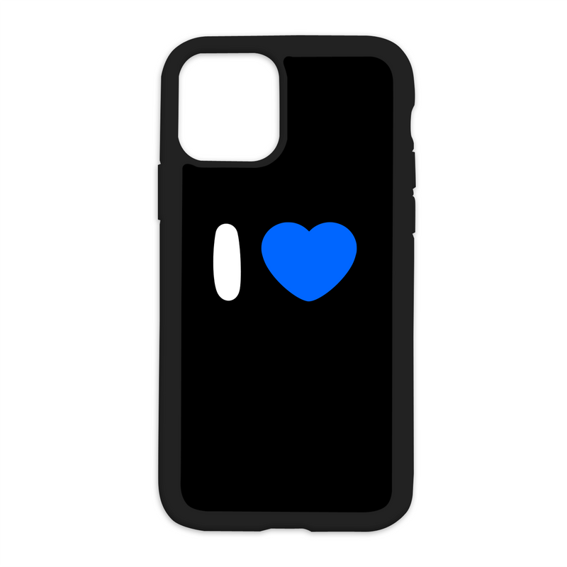 Black I Love CUSTOM Design On Black Phone Case *PLEASE READ DESCRIPTION*