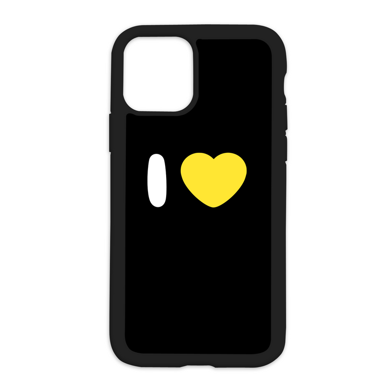 Black I Love CUSTOM Design On Black Phone Case *PLEASE READ DESCRIPTION*