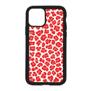 Leopard Print Design On Black Phone Case