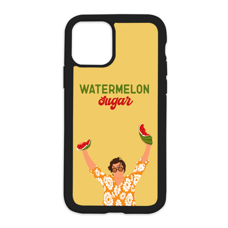 Harry Styles Design On Black Phone Case