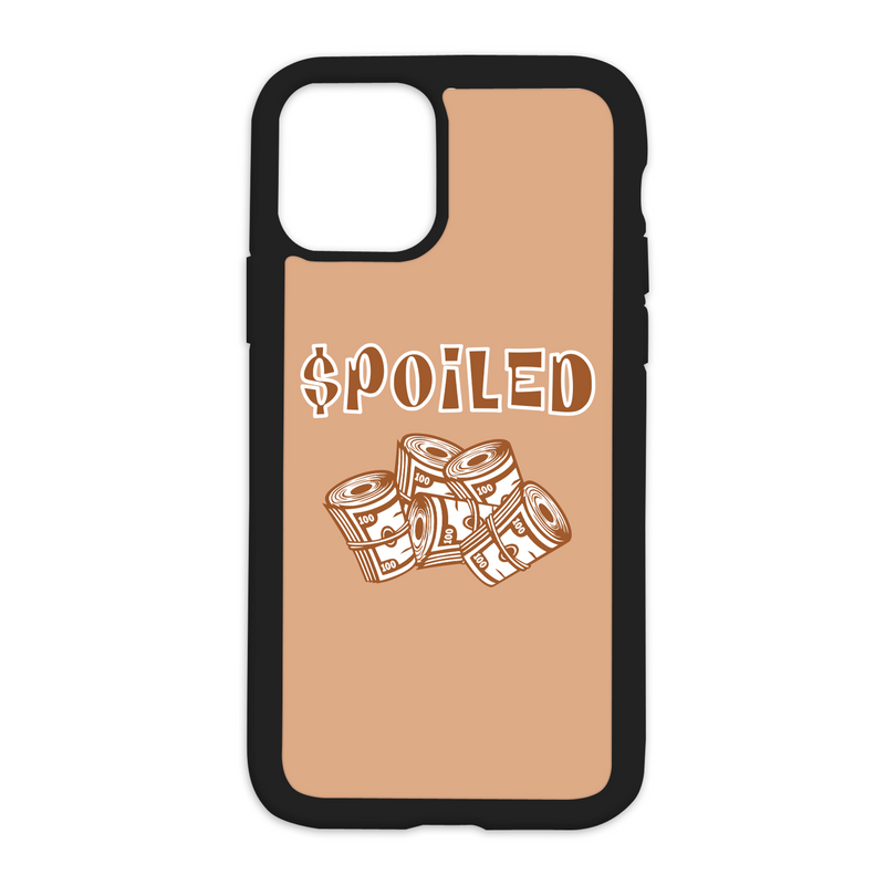 $poiled Design On Black Phone Case