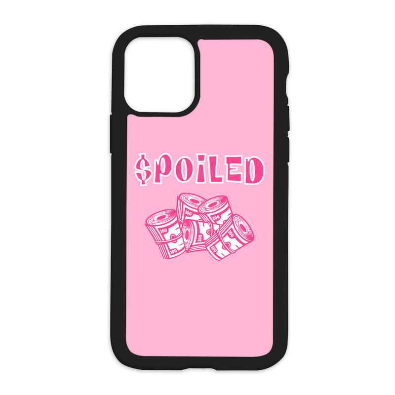 $poiled Design On Black Phone Case