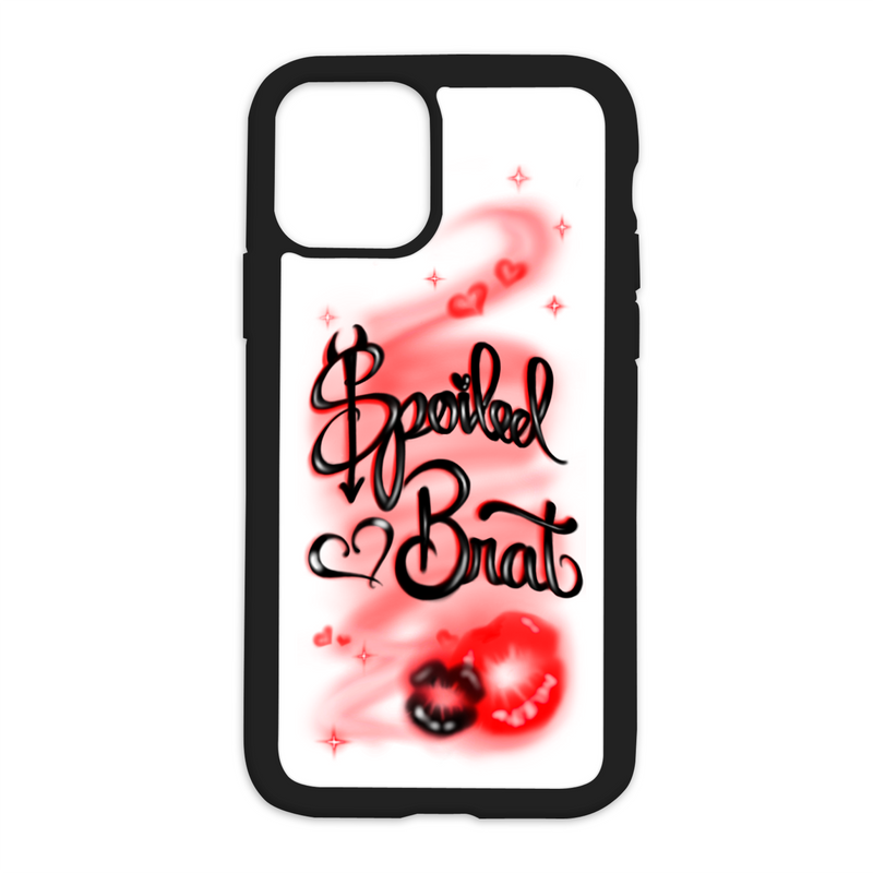 $poiled Brat Design On Black Phone Case