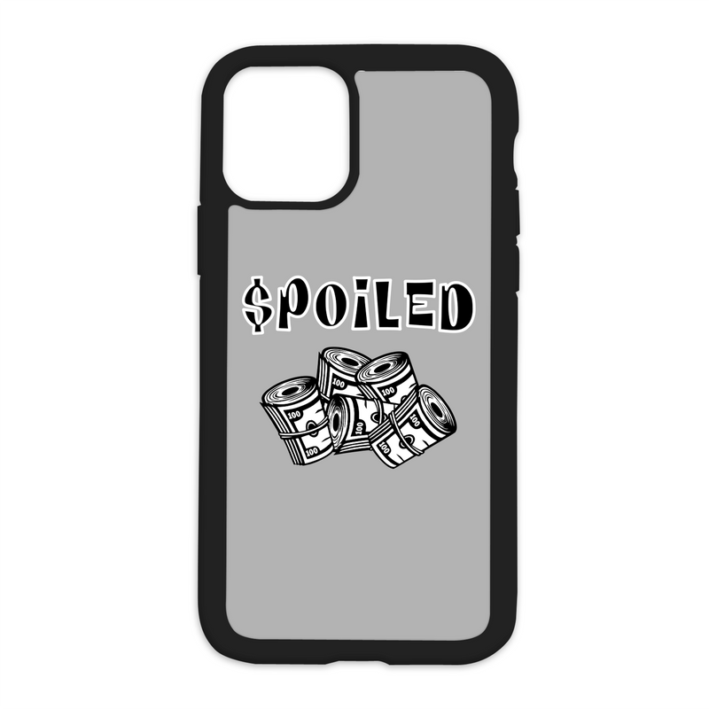 $poiled Design On Black Phone Case