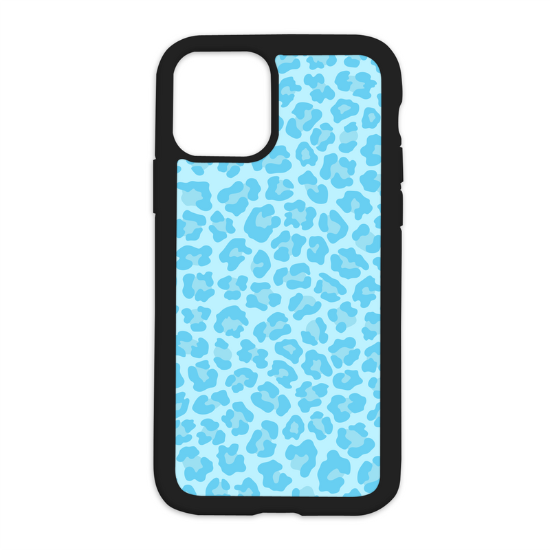 Cheetah Print Design On Black Phone Case