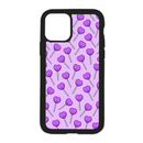 Heart Lollipops Design On Black Phone Case
