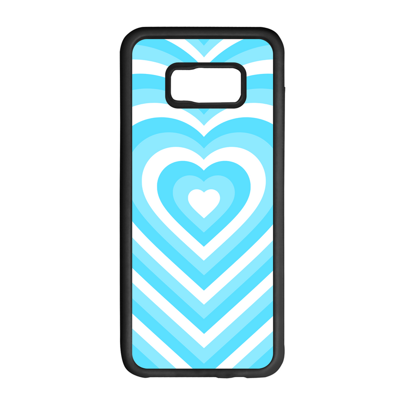 Heart Effect Design On Black Phone Case