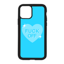 Fuck Off Design On Black Phone Case
