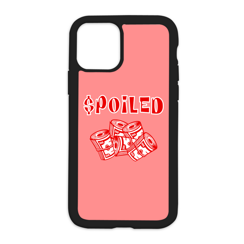 $poiled Design On Black Phone Case