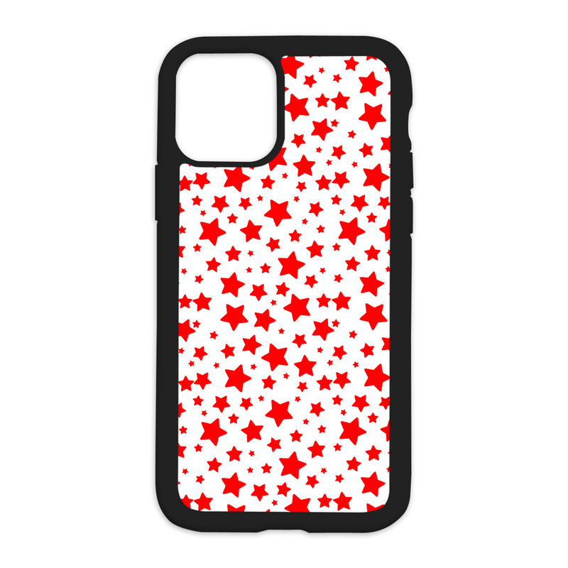 Stars Pattern Design On Black Phone Case