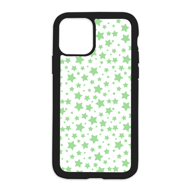 Stars Pattern Design On Black Phone Case