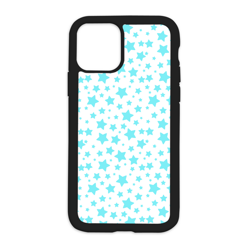 Stars Pattern Design On Black Phone Case