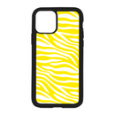 Zebra Print Design On Black Phone Case