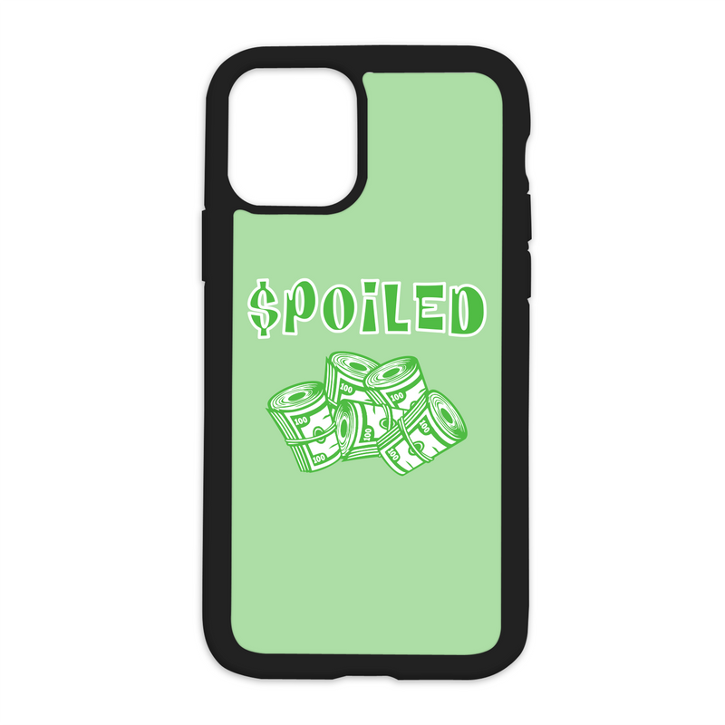 $poiled Design On Black Phone Case