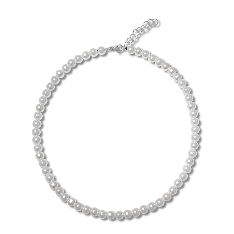 All White Pearl Necklace