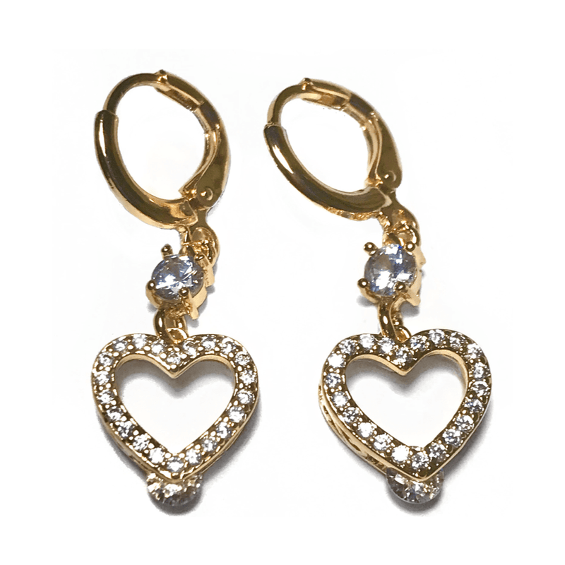 Cupid Heart Earrings - Deluxe Amour