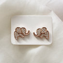 Gold Elephant Earrings - Deluxe Amour