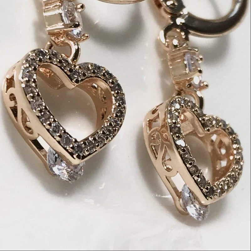 Cupid Heart Earrings - Deluxe Amour