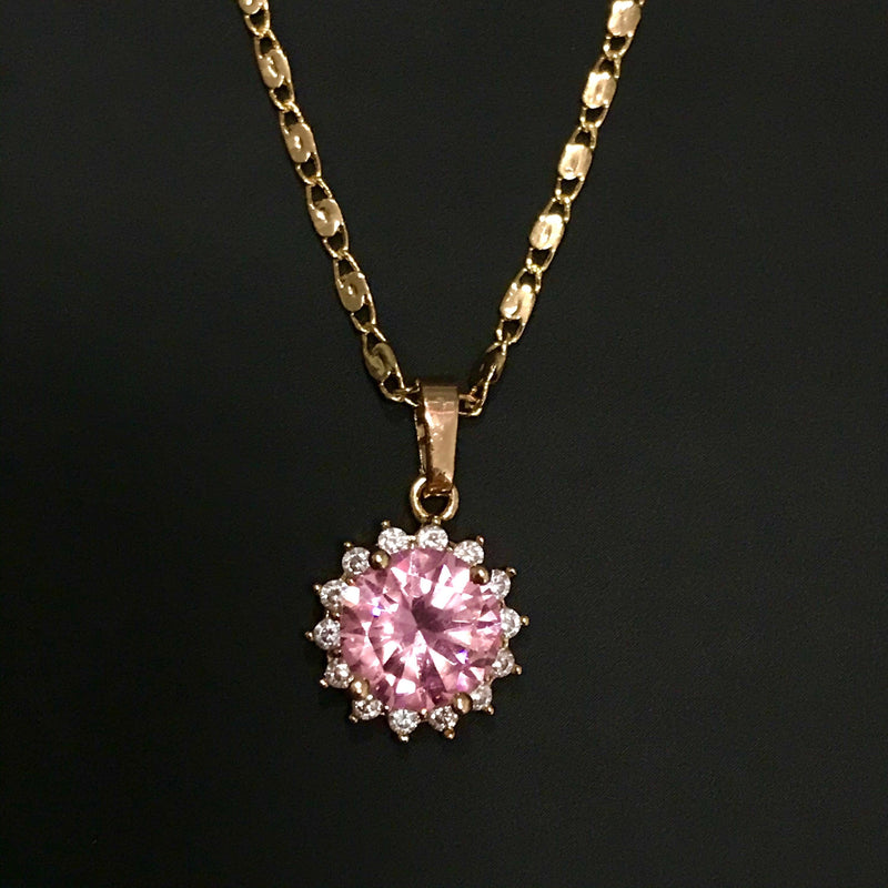 Iridescent Pink Necklace - Deluxe Amour